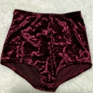 NWOT Dolls Kill Crushed Velvet High Waist Booty Short